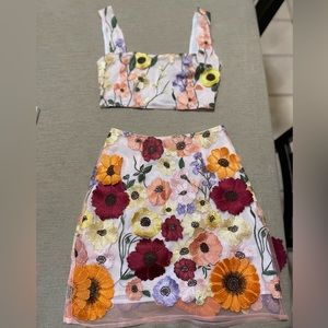 Floral crop top
